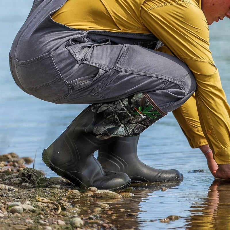 HISEA Men's Rain Boots Waterproof Durable Insulated Rubber Neoprene Outdoor Hunting Boots for Winter Snow Arctic - Image 5